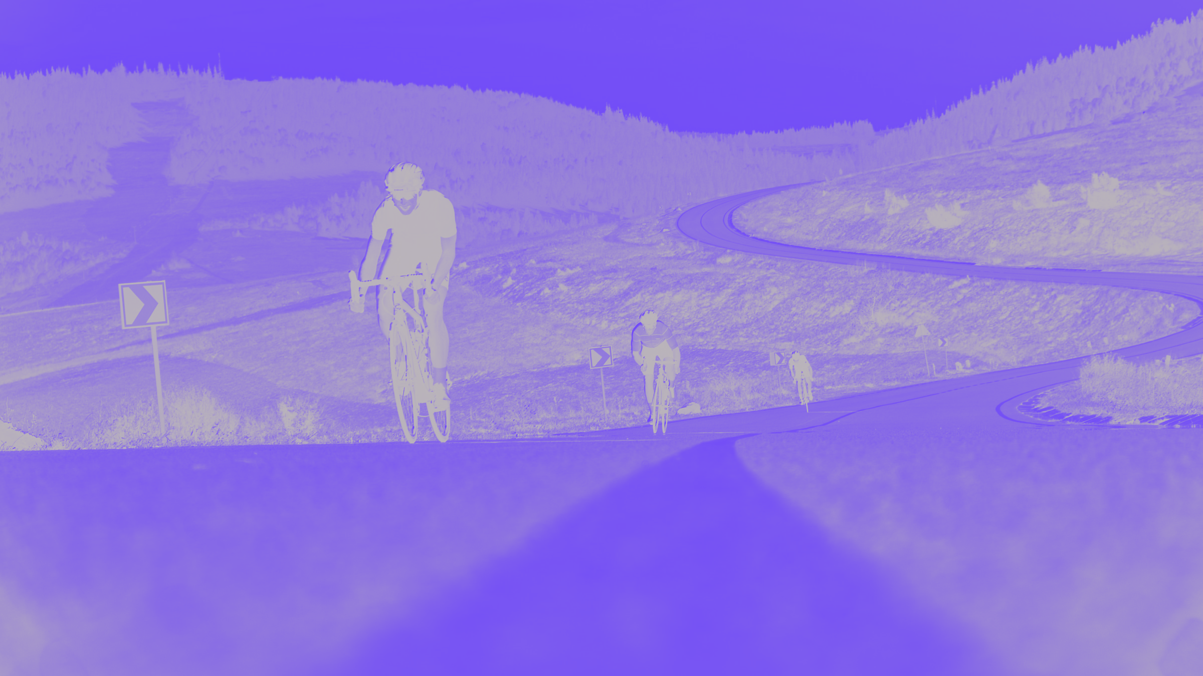 A render of three white cylindrical columns, against a warm creme background
