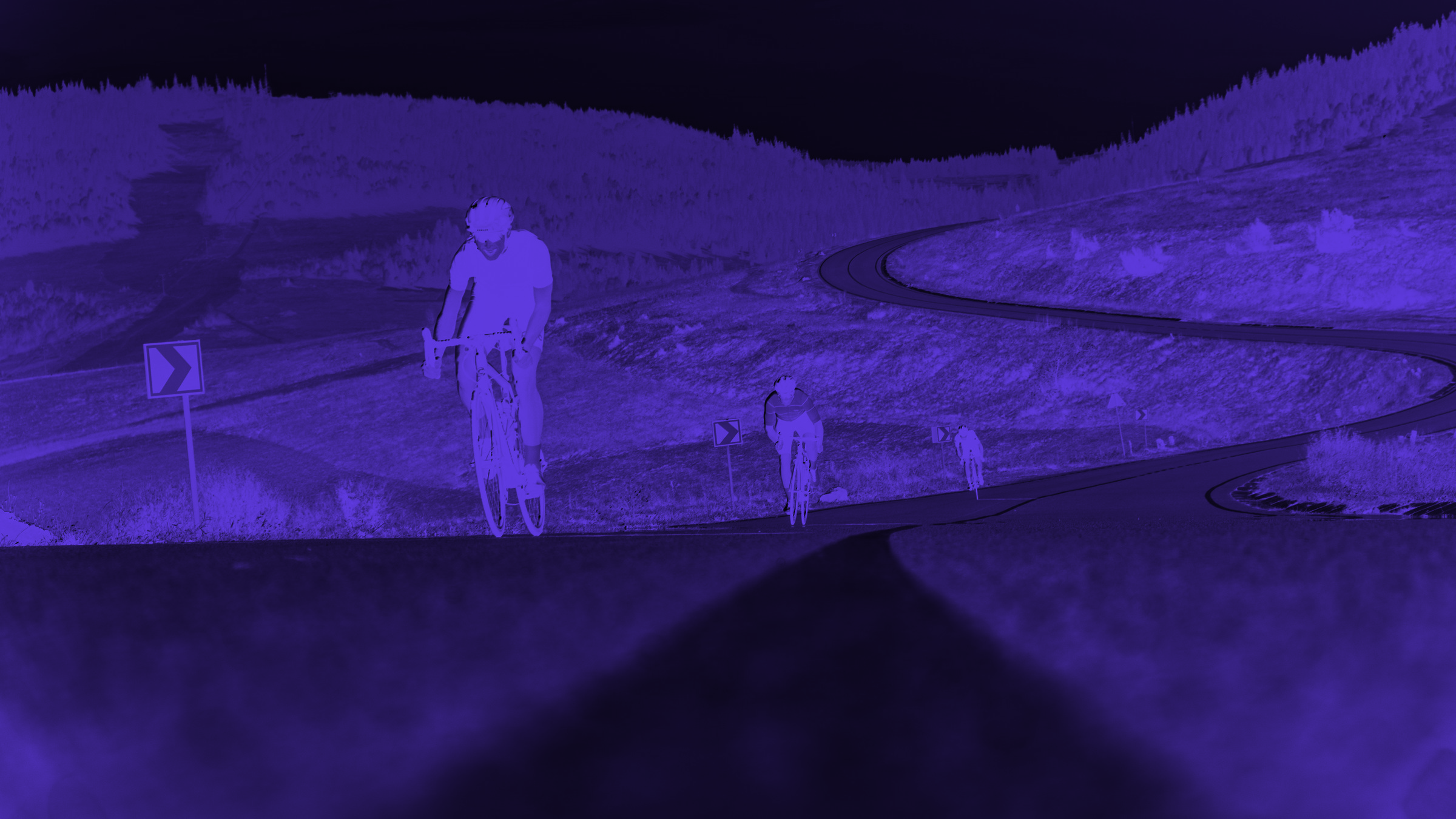 A render of three white cylindrical columns, against a warm creme background
